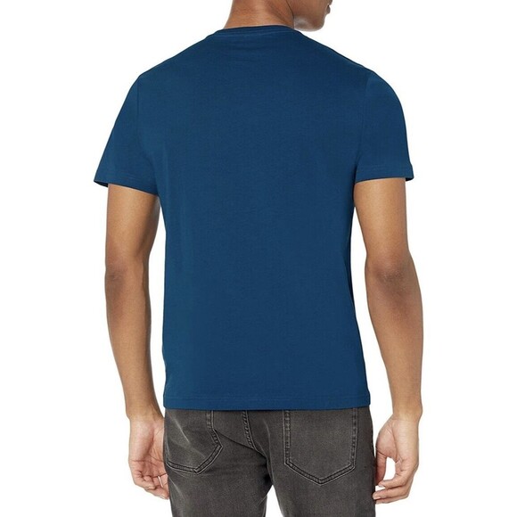 Mens Small Blue T Shirt Short Sleeve Crewneck Soft Cotton Pocket - Picture 4 of 7